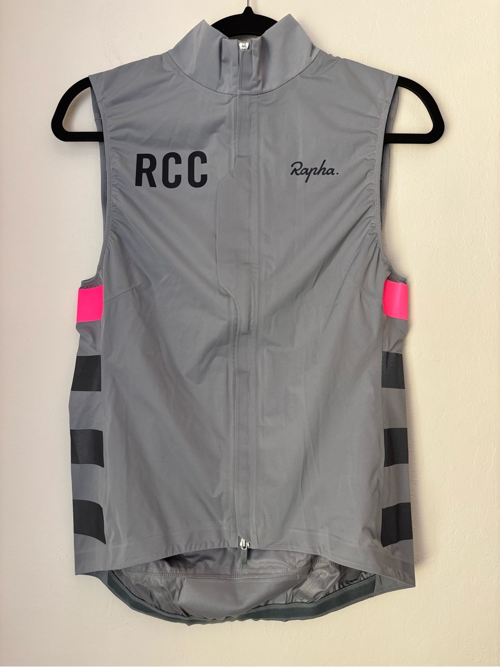 Rapha RCC Souplesse Lightweight Rain Gilet Cycling Vest Women’s Medium Gray